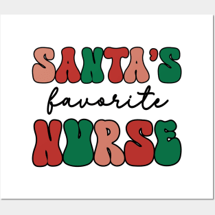 Santa's Favorite Nurse Posters and Art